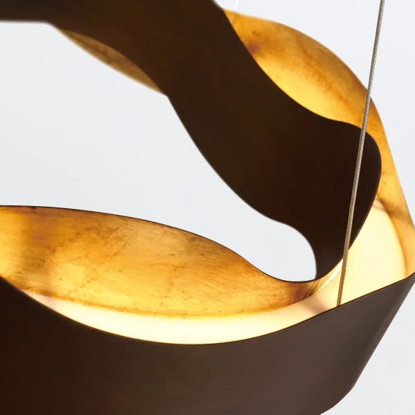 Wisząca lampa nad stół Vaughan QN-VAUGHAN-P-M-BRZ-GD LED 80W 3000K brązowa