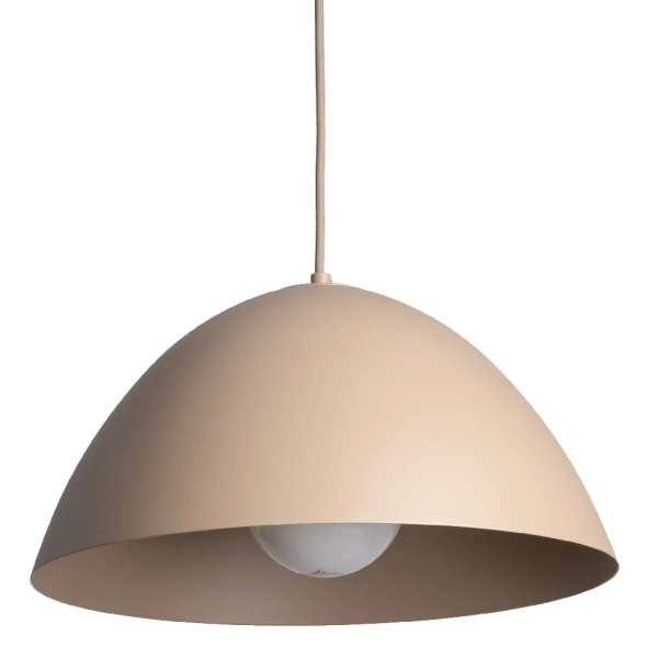 Klasyczna lampa wisząca Faro 10657 do salonu metalowy beżowy