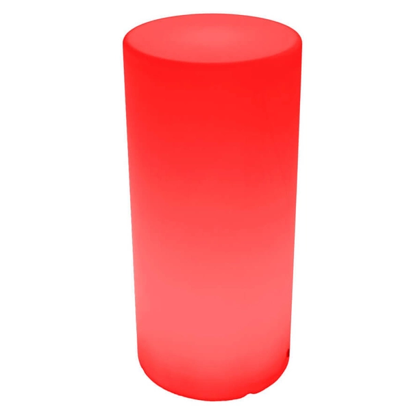 Ogrodowa lampa kolumna Tube ES-DC030 LED 5W RGBW tuba IP65 biała