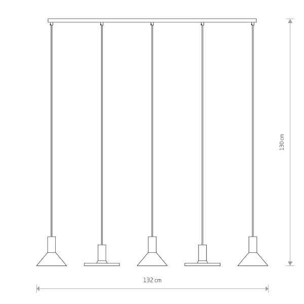 Wisząca lampa nad stół HERMANOS 8032 do jadalni czarna