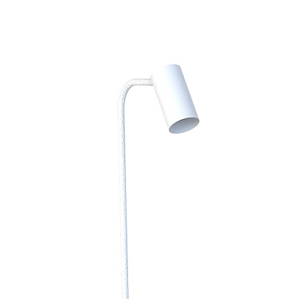 Lampa podłogowa do salonu Mono 7704 biały reflektorek metalowy