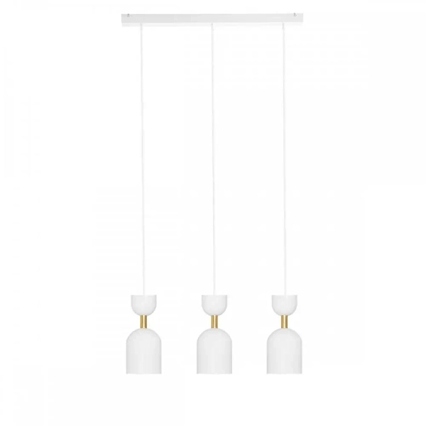 Lampa wisząca tuby SUPURU SUL331P0 złota biała 3xGU10 do kuchni