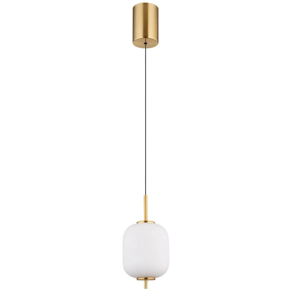 Szklana wisząca lampa Ewald 15217H LED 7W 3000K kule mosiądz