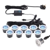 Zewnętrzne oczka wpusty 10 szt.IKON 76617 LED 0,75W 6500K IP67 srebrne