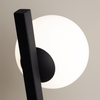 Lampa naścienna do salonu Kazimir MOD175WL-01B Maytoni bańka czarna biała