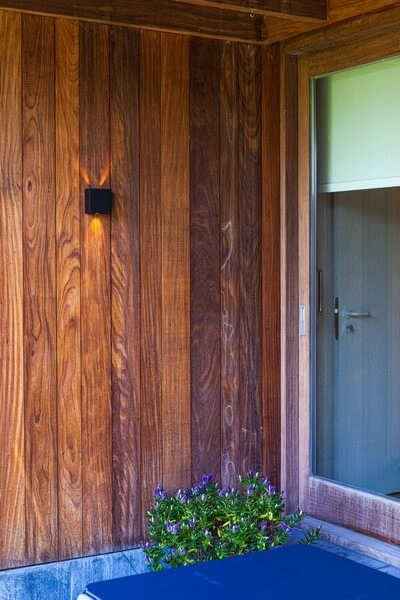 Kinkiet LAMPA ścienna GEMINI BEAMS 5104003012 Lutec kwadratowa OPRAWA elewacyjna LED 10W 3000K metalowa IP54 czarna