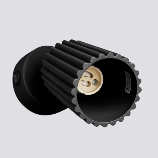 Regulowana lampa ścienna KARBON SL.1579 z włącznikiem ryfel czarna