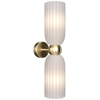 Lampa ścienna Antic MOD302WL-02W szklana złota biała