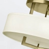 Sufitowa lampa do salonu Hampton HK-HAMPTON-SF-BB okrągła mosiądz