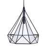 Industrialna lampa wisząca Diamond CHNR3L-E27 Abigali druciana czarna biała