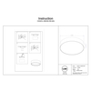 Sufitowa lampa Zon C032CL-36W3K-RD-MG LED 36W 3000K jadalniana złota