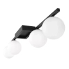 Sufitowa lampa kulista Korfu K-5460 szklana metalowa czarna biała