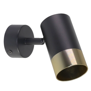 Lampa ścienna tuba Tobi 91-27412 Candellux metalowa czarna złota