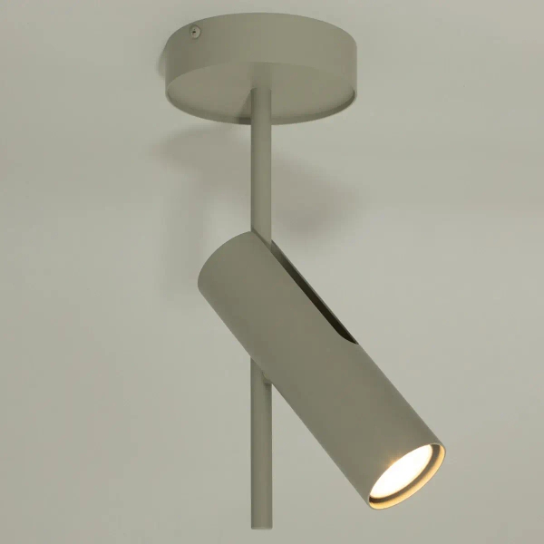 Sufitowa lampa z regulacją Leda 1 41143 metalowa szara beżowa