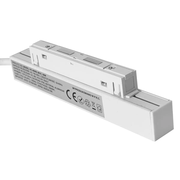 Zasilacz do szyn magnetycznych 1331 metalowy IP66 biały