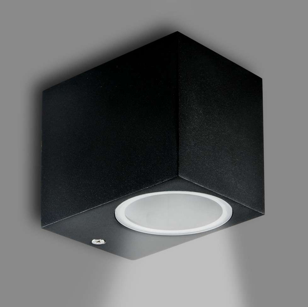 Zewnętrzna LAMPA ścienna BOSTON 303318 Polux ogrodowa OPRAWA elewacyjna KINKIET kostka na taras IP44 outdoor czarny
