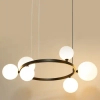 Kulista lampa wisząca Bolero 41319 molekuły białe czarne