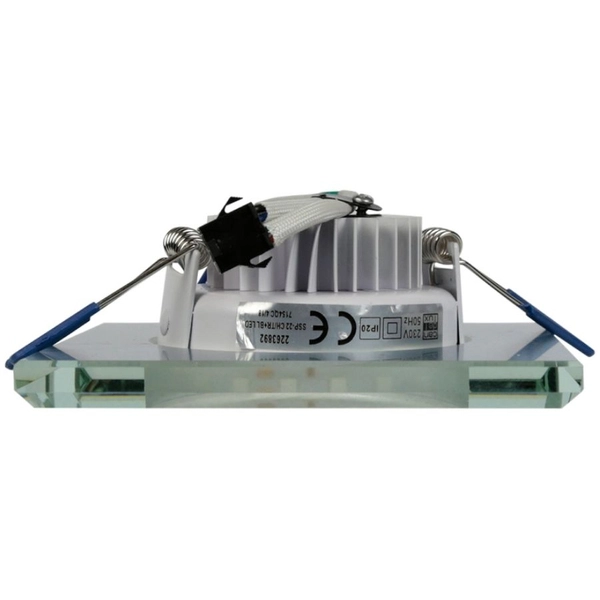 Lampa sufitowa kwadratowa 2263892 Candellux LED 8W 6500K chrom niebieska