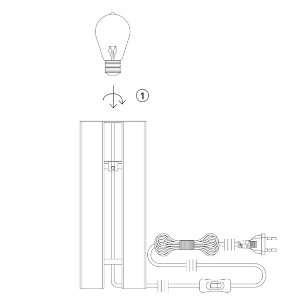 Ekologiczna lampa stojąca Lodge 108757 Markslojd na stół drewniana