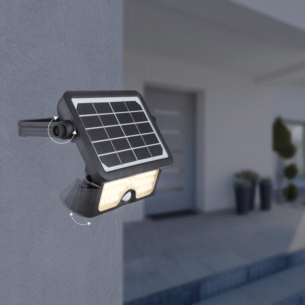 Oświetlenie zewnętrzne Solar 36483 Globo LED 5W 3000K z czujnikiem IP65 czarne