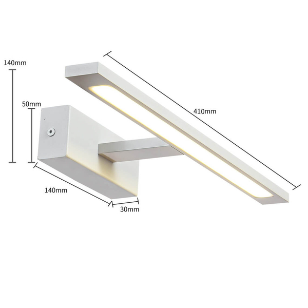 Ścienna lampa nad obraz Isla GS-LWB-12W WH CCT Light Prestige LED 12W regulacja barwy IP44 biały