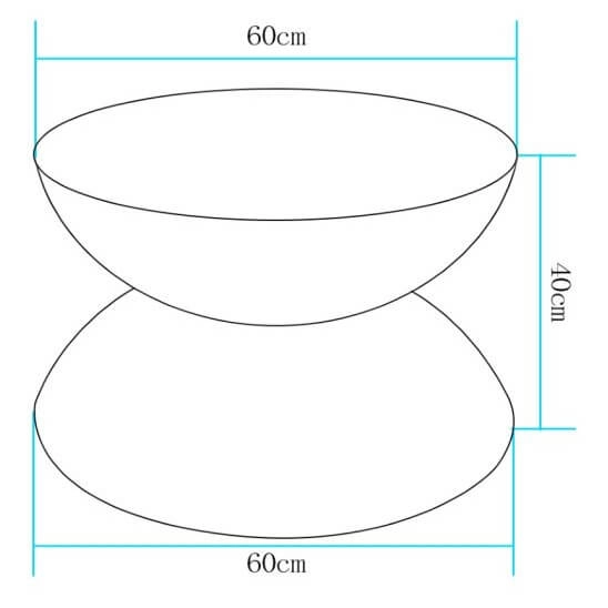 Stolik ogrodowy Party ES-TB017 Step LED 5W RGBW IP65 zmienna barwa biały