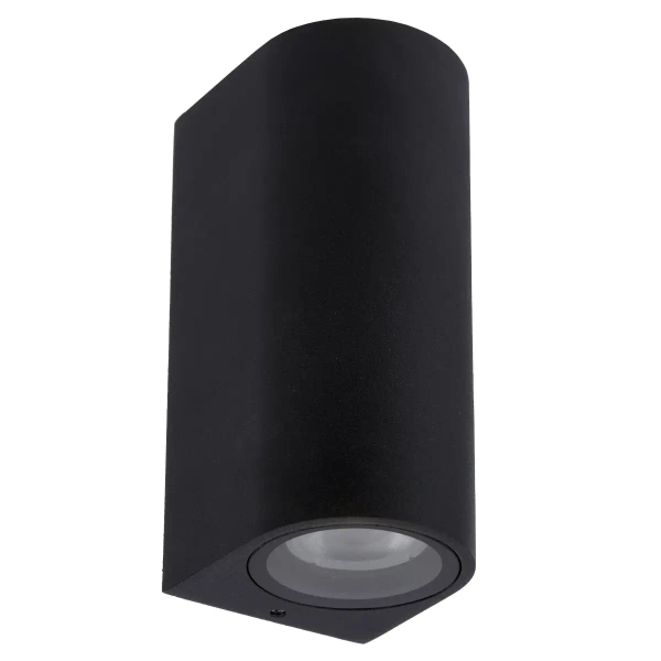 Tubka ścienna ogrodowa ZARO 69801/02/30 Lucide IP44 metalowa czarna