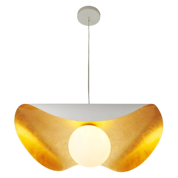 Metalowa lampa wisząca nad stół ENZO ST-F22020601-D60 white biały złoty