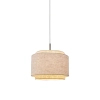 Wisząca lampa ekologiczna TAKAI beżowa 2620003018 1xE27 nad stół do salonu