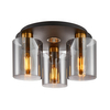 Nowoczesna lampa sufitowa Sardo SPL-5581-3SC-BRO-SG Italux szary mosiądz