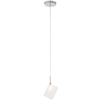 LAMPA wisząca ZEN MD13026003-1A Italux szklana OPRAWA zwis kwadratowy biały chrom