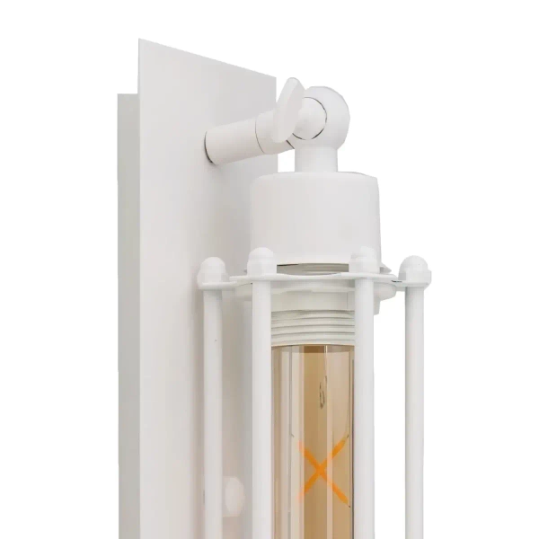 Kinkiet ścienny do salonu Retro Loft ABIGALI-KR-E27-WHITE retro biały