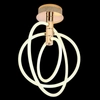 Ledowa lampa sufitowa SELVINI JX2016-3A GOLD plafon do salonu 55,5W 3000K złoty