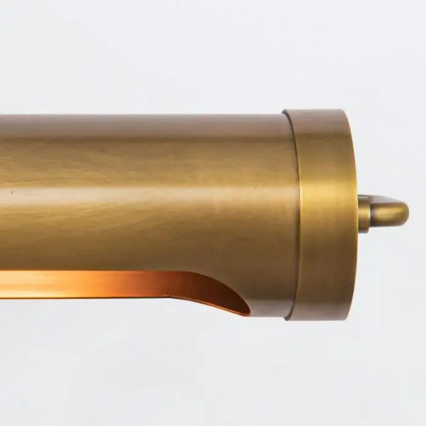 Podłużna ścienna lampa Wynwood QN-WYNWOOD-PL-M-VBS do przedpokoju mosiądz