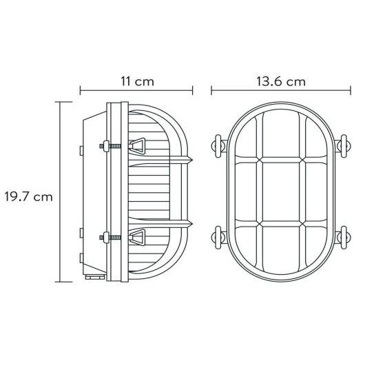 Ogrodowa LAMPA ścienna DUDLEY 11891/20/30 Lucide zewnętrzna OPRAWA outdoor industrialna IP44 czarna