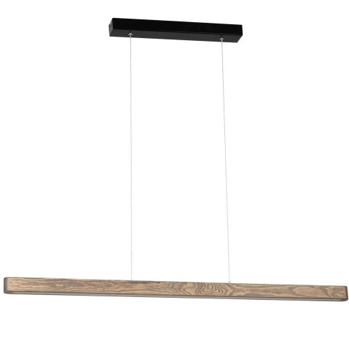 Lampa wisząca eco FORESTIER 158116104 LED 12W 3000K belka drewno czarna