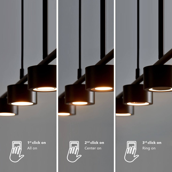 Lampa wisząca do salonu Clyde 2010803003 LED 4W 2700K czarny