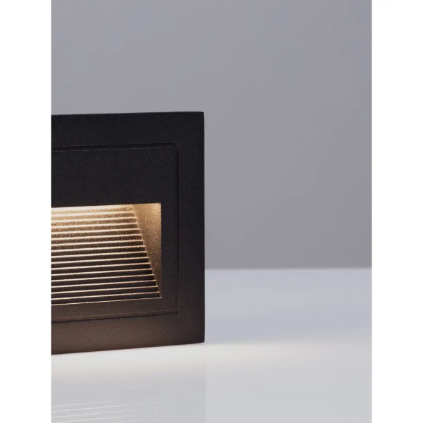 Lampa zewnętrzna ścienna CENDILO LE75319 LED 3W 3000K IP65 wpust czarny