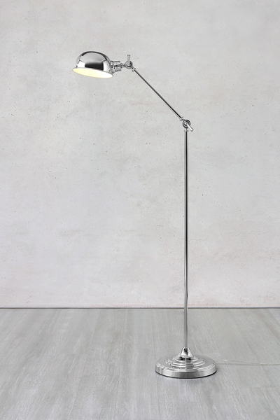 Lampa podłogowa stojąca Portland 108585 Markslojd regulowana metal chrom