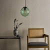 Salonowa lampa wisząca Ripple SP72-RIP8824 kula zielony czarny