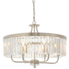 Żyrandol glamour L&-190263 Light& szklane kryształki nikiel