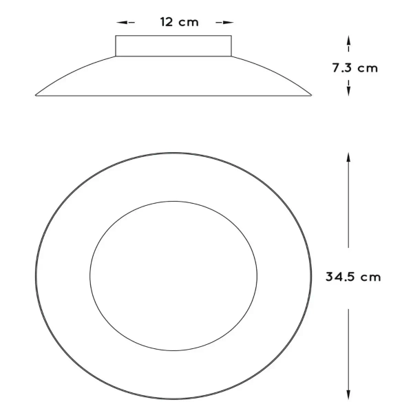 Okrągły plafon Foskal 79177/12/31 Lucide LED 12W 2700K biały