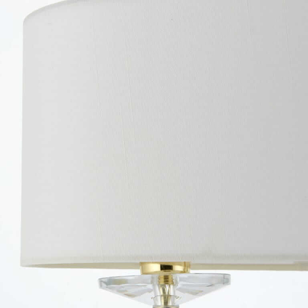 Lampa stołowa klasyczna Nixon 70564 Endon abażur ecru mosiądz