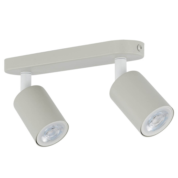 Sufitowa lampa do jadalni Livia 10239 podwójna tubki regulowana beżowa