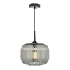 Loftowa lampa wisząca Demarius DEM0110 szklana przydymiony czarny