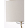 Lampa stojąca Nixon 70563 Endon owalny klosz podwójna mosiądz ecru