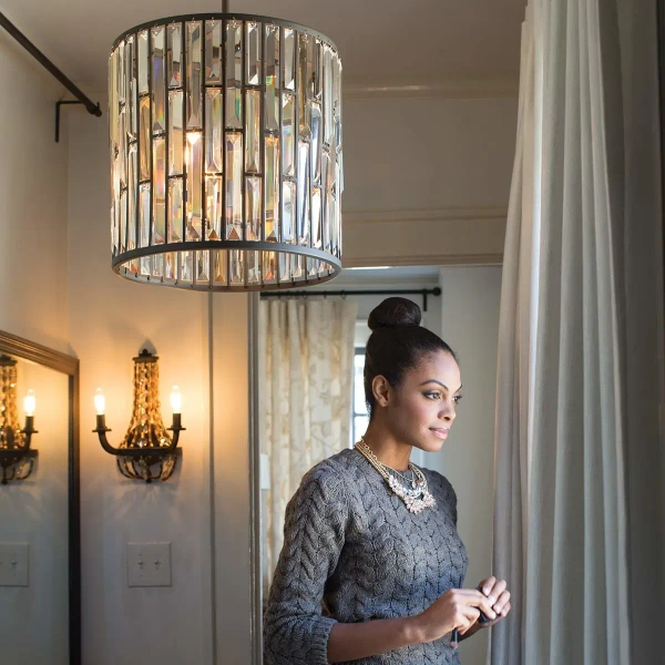 LAMPA wisząca GEMMA HK-GEMMA-P-B-VBZ Elstead HINKLEY glamour OPRAWA kryształowa brąz bursztynowa przezroczysta