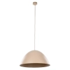 Wisząca lampa kopułowa Faro 10658 sypialniana metalowa beżowa