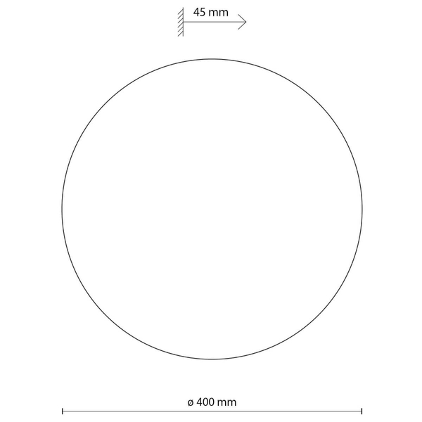 Kinkiet ścienny do gabinetu Luna 6455 okrąg round metalowy brązowy