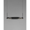Pierścieniowa lampa wisząca CARENSO LE45405 LED 28W 3000K ring czarny